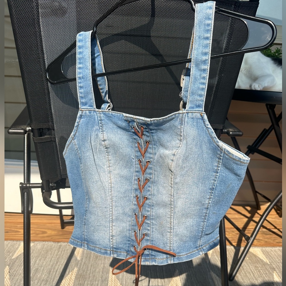Denim tank top